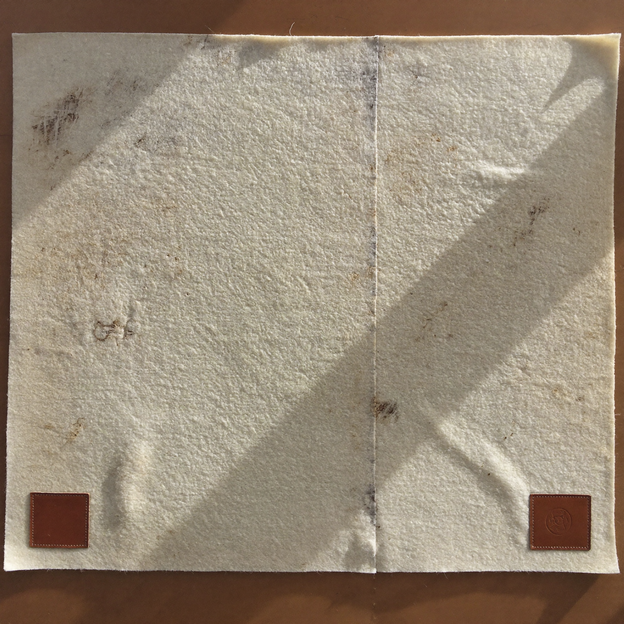 Felt Saddle Pad in pressed natural felt