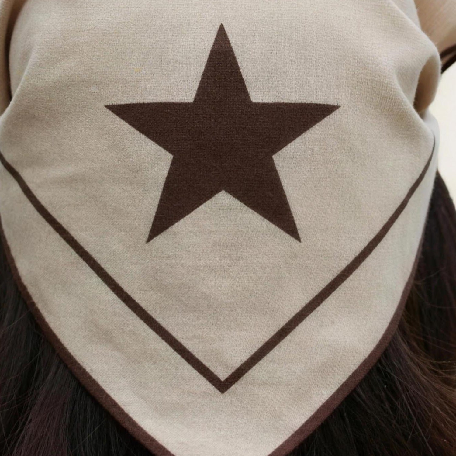 The star and border, woven cotton-cashmere