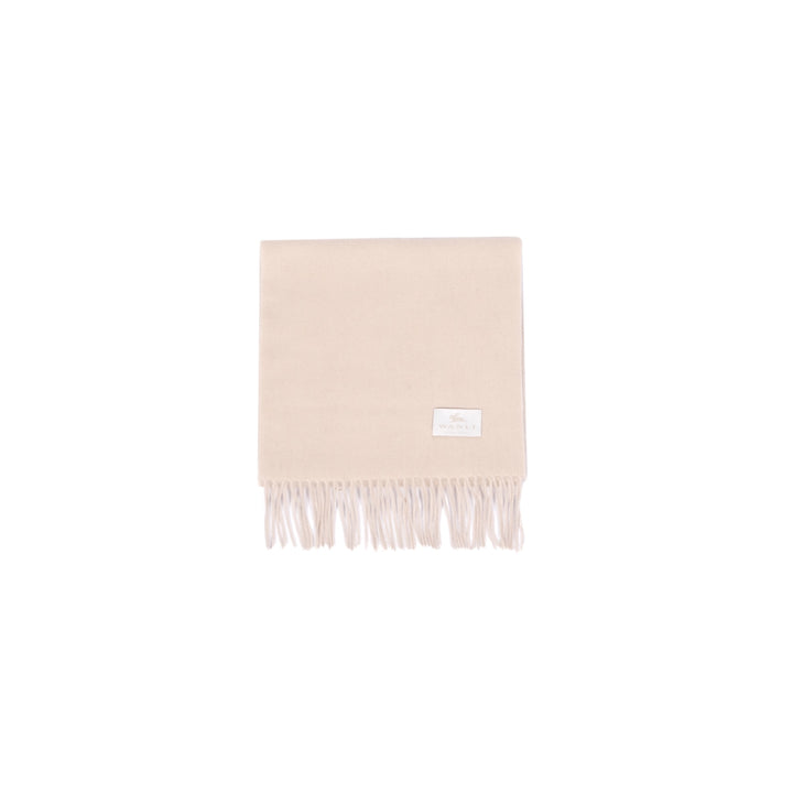 Wool scarf in cream with WANLI label